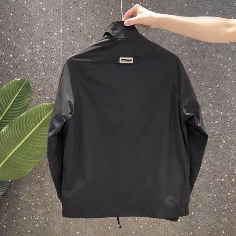 Spring And Autumn Men's New Fashion Urban Jacket Stand Collar Stylish Youth Jacket Versatile Fashion Designer Coat Trend Casual Top