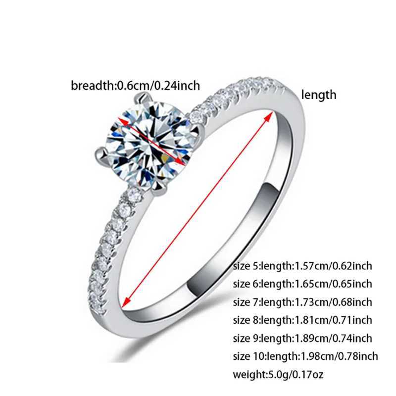 Trendy Rose Gold Silver Color Fashion Engagement Rings for Women Wedding Party Gift Drop Shipping Jewelry R527W251030