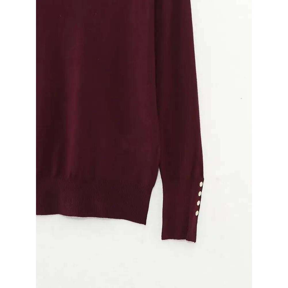 Women Winter New Fashion Casual Multi-Color Knitted Pullover Chic Round Neck All-Match Button Long Sleeve Sweater Muje Designer Sweater Women Bear Swe