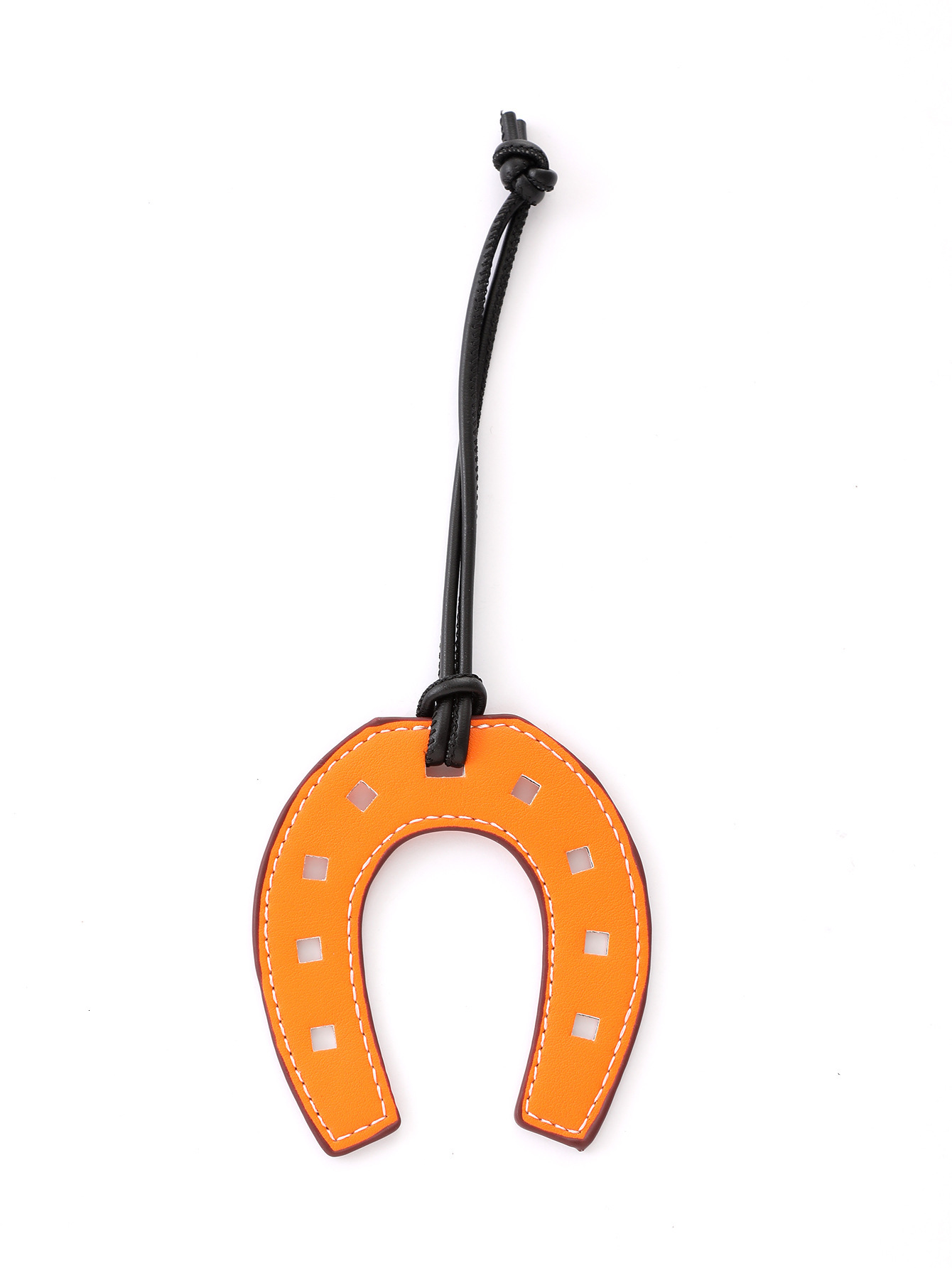 New Horse Hoof Handmade Sewn Leather Pendant Tote Bag Decoration Keychain