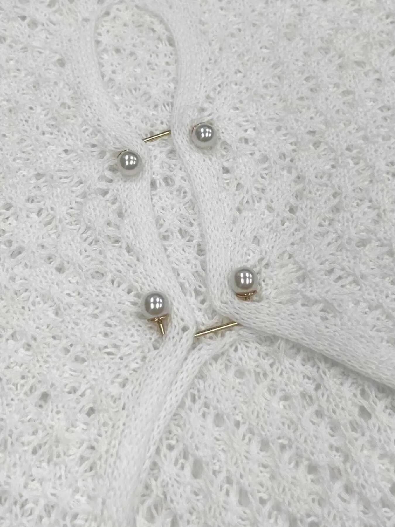 winter jacket women Sexy Women White Long Knit Sleeve Bikin Fashion Cover up Female See-Through Deep V-Neck Hollow-Out Beach Knitwear Backless Dress