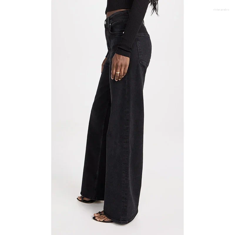 Women's Jeans Girls Casual Fashion Straight Leg Female Slim Thin High Waisted Stretch Denim Pants Women Solid Loose Comfortable Trousers Z260313