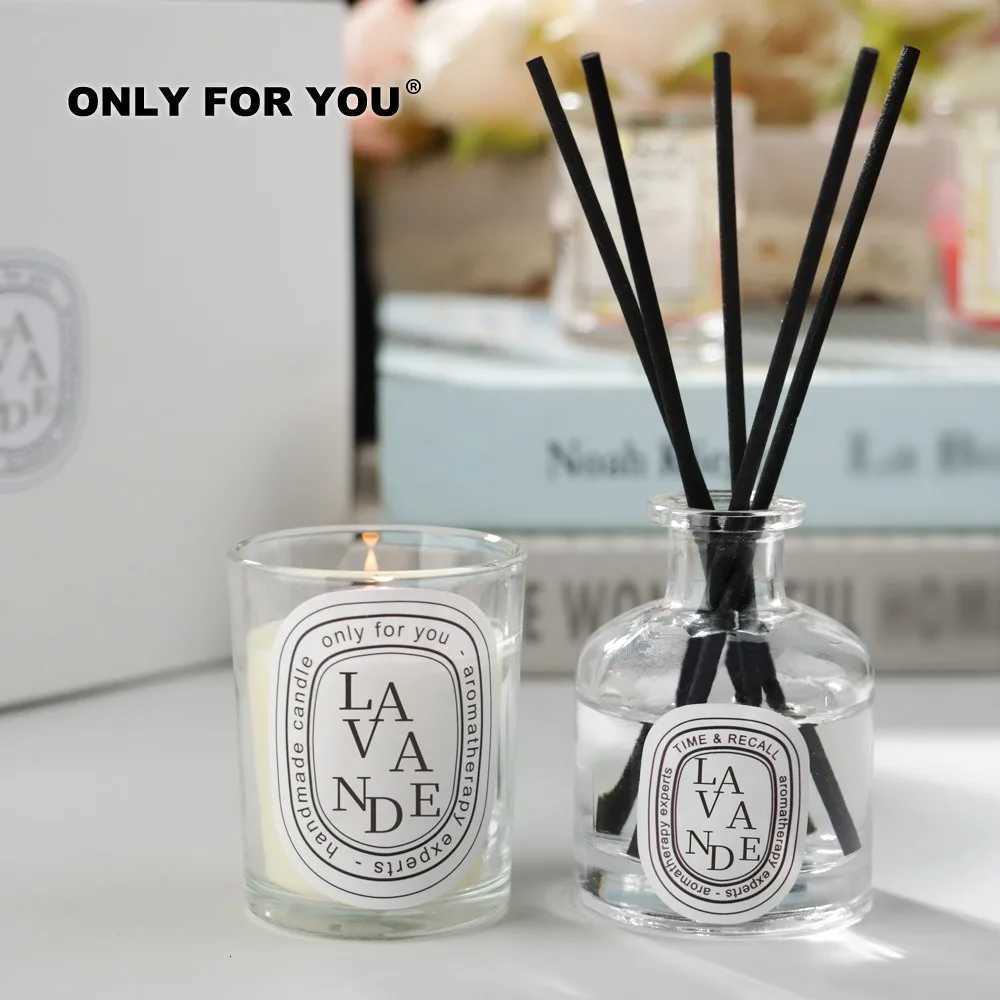 50ml Reed Diffuser Bottle Paired with Essential Oil Candle Diffuser Gift Set Hotel Home Aromatherapy Air Freshener Home Decorati W251030