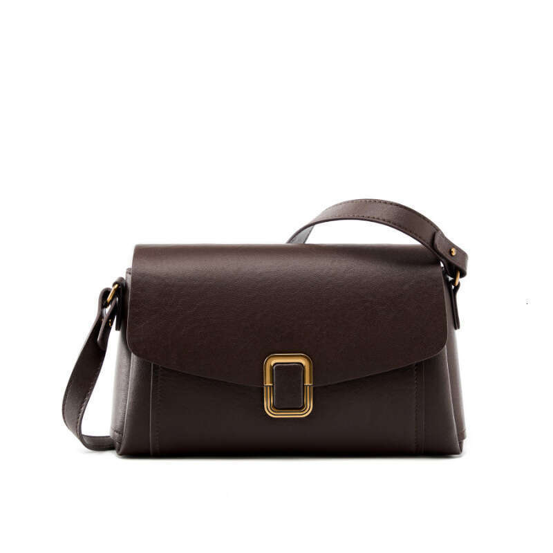 Melard Handheld Genuine Leather New Niche High-end Feel Single Shoulder Crossbody Women's Commuter Large Bag