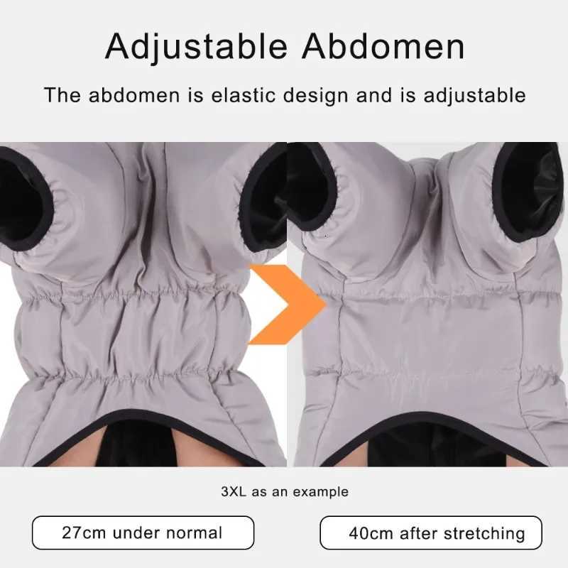 Winter Warm Dog Down et Waterproof Large Dog Coat Reflection High Collar Pet Clothing for Medium Large Dogs Golden Retriever C251030