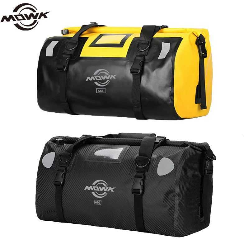 MOWK Motorcycle Tail Bags Waterproof Back Seat Bags 4066L Outdoor Cycling Reflective Motorbike Luggage Travel Bag Moto Dry Bags H251029