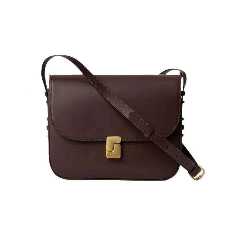 Designer bag 52 2025 niche new leather tofu high-end single shoulder messenger small square commuter bag women's