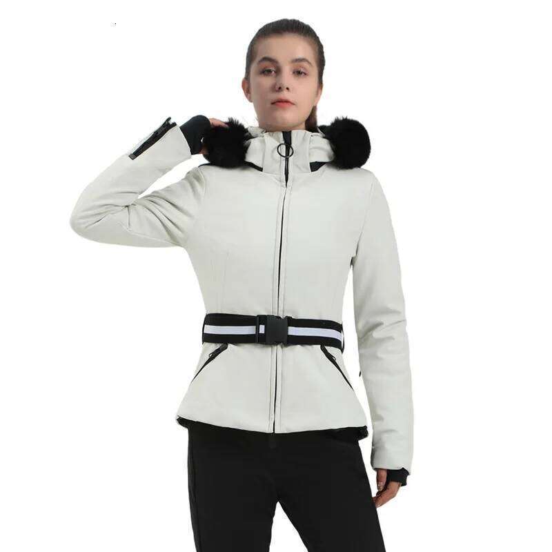 Gsou New Ski Jacket Women Thickening Snowboard Female Overalls Winter Windproof Waterproof Breathable Clothing Skiing Coat