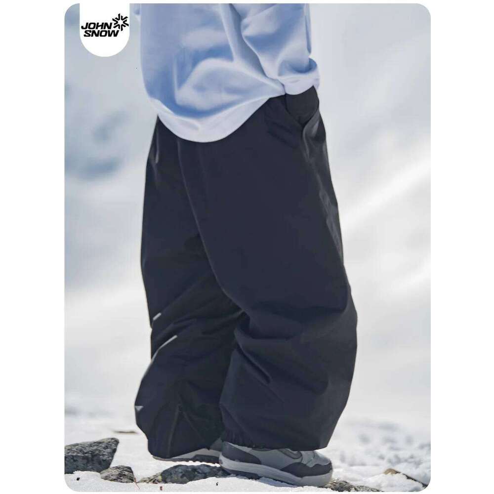 John Snow Unisex Ski Pants Waterproof Windproof Thermal Snowboard Trousers Loose Fit Winter Sports Overpants For Men Women