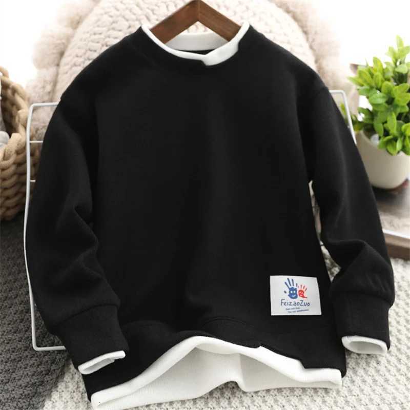 Boys Hoodies Sweatshirts CottonTops Outwear 2023 Fashion Spring Autumn Windproof Kids Teenagers Childrens ClothingT251030