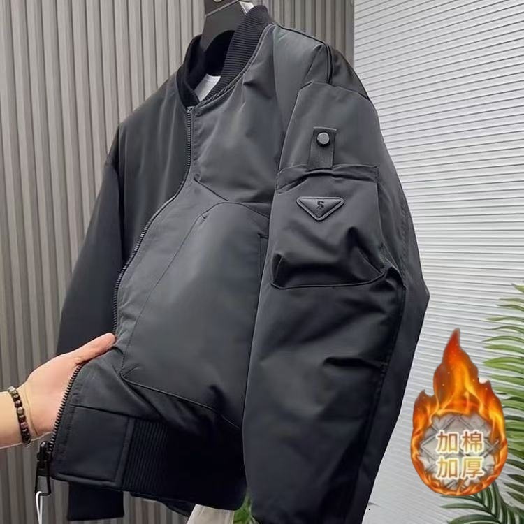 Designer Coat Men's Jacket Coat Spring Autumn 2025 New Simple Color Versatile Cool High-end Outdoor Workwear Baseball Jacket