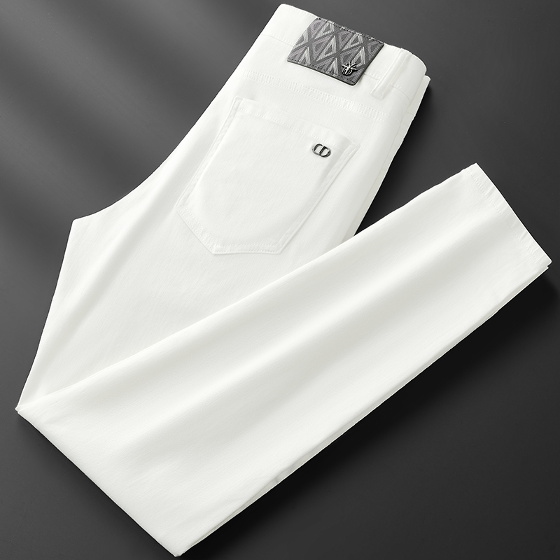 Fitted Straight-Leg Fashion Jeans in Two Colors Available 503