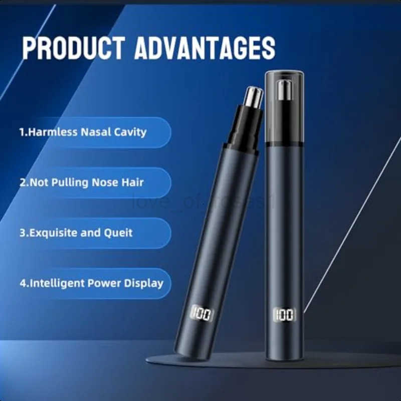 Electric Nose Hair Trimmer Nose Hair Portable Rechargeable Nose Hair Trimmer Mini Trimmer Nostril Cleaner Z251030