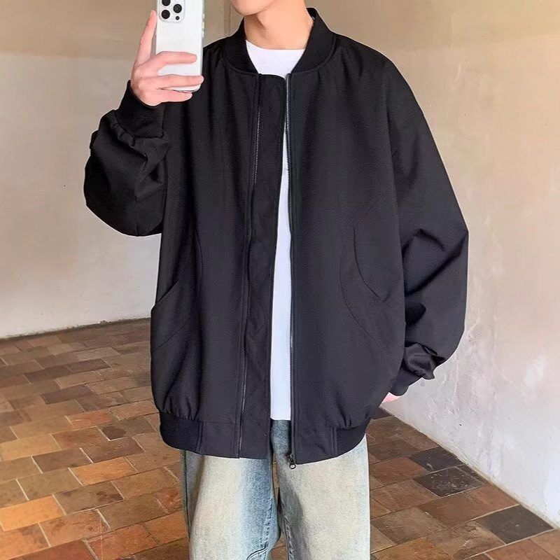 Designer Coat American Style Cool Baseball Collar Workwear Jacket Men Spring Autumn 2025 New Trendy Loose Casual Bomber Jacket