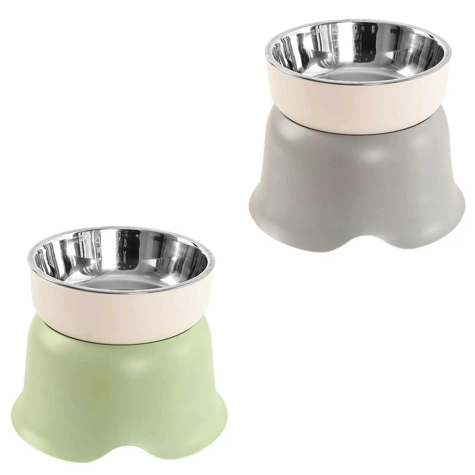 Elevated Cat Food Bowl Dog Bowl Detachable Stainless Steel Bowl Sturdy J251113