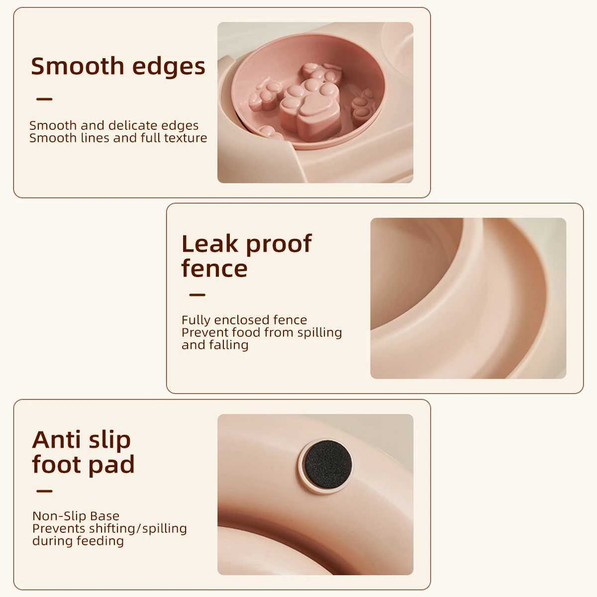 One piece multifunctional pet double bowl cartoon containing stainless steel bowl pet food utensils pet feeding water feeding J251113