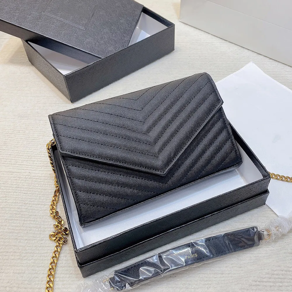 Classic envelope designer large capacity wallet leather card case for ladies luxury brand bag shoe style shoulder bag