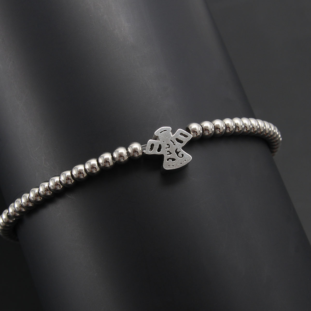 New Fashion Gold and Silver FlowerShaped HeartShaped Pearl Beaded Bracelet Versatile Womens Jewelry 250626