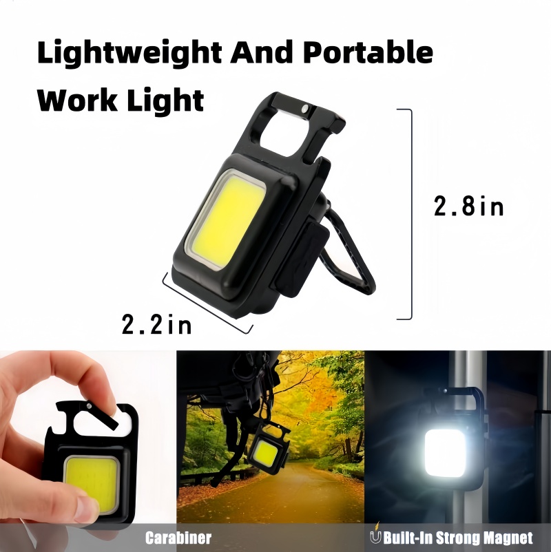 Rechargeable Mini LED Flashlight -led lights- Durable Aluminum Body Multiple Lighting Modes----Mini keychain flashlight