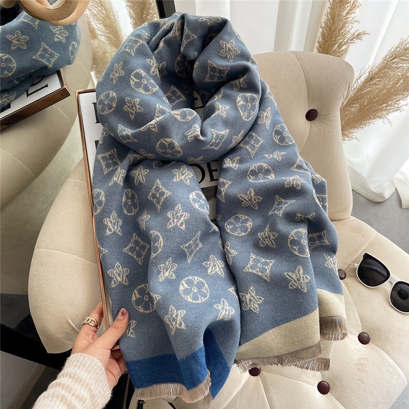 Designer free shipping scarves 2025 High-Quality medium to long thick scarf fashionable and warm imitation cashmere scarf Experience