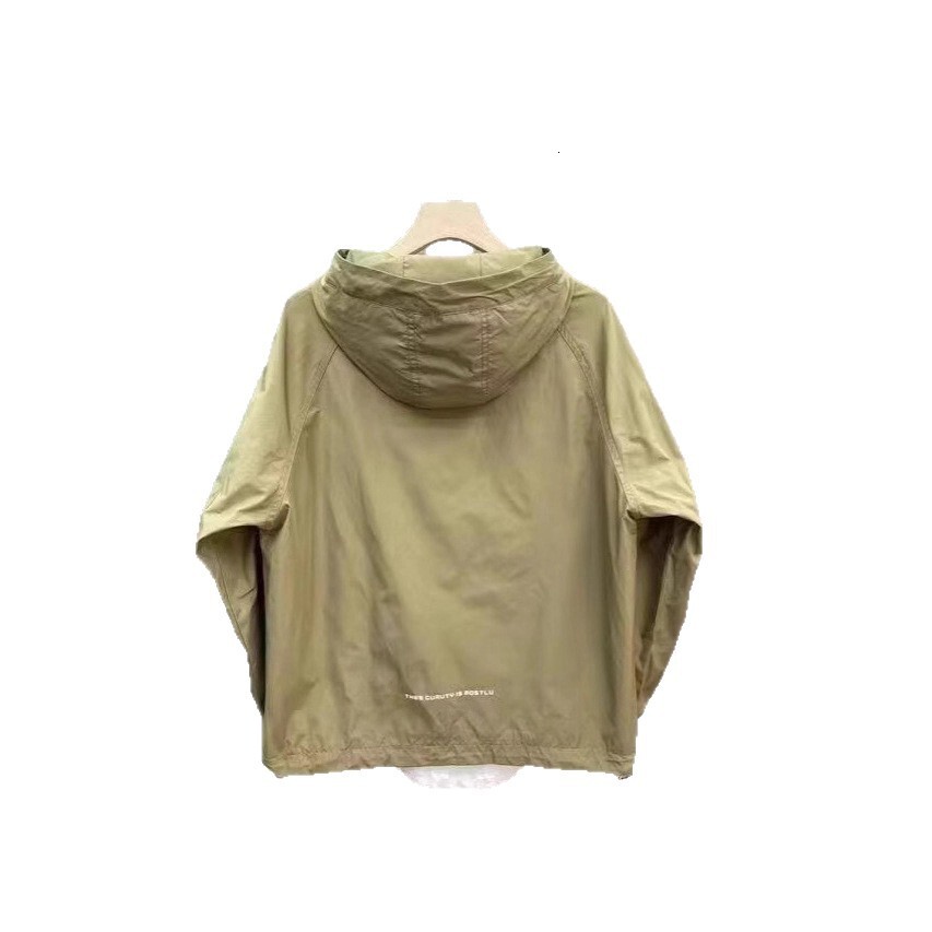 New Workwear Large Pocket Hooded Jacket For Men And Women Designer Coat Spring And Autumn Parka With Zipper Pockets Casual Loose Coat