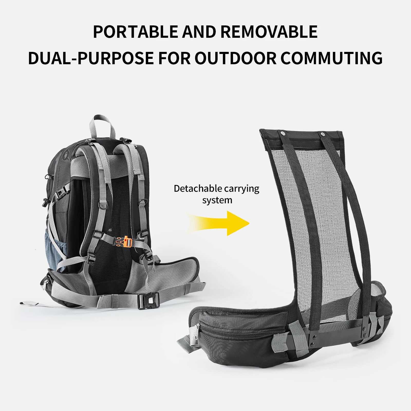 40L Travel Backpack Camping Men Large Hiking Bag Tourist Rucksack Outdoor Sports Climbing Mountaineering Bag Luggage H251029