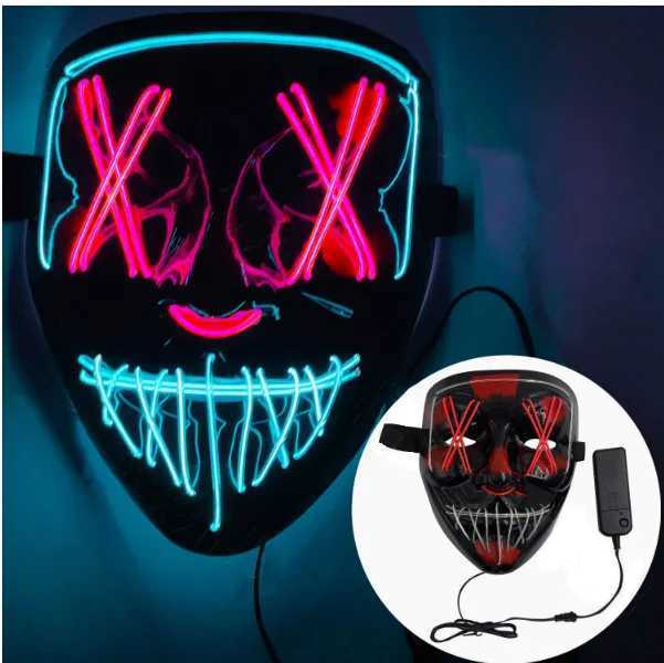 LED Halloween masks for costume cosplay parties masquerade mask terrorW251029