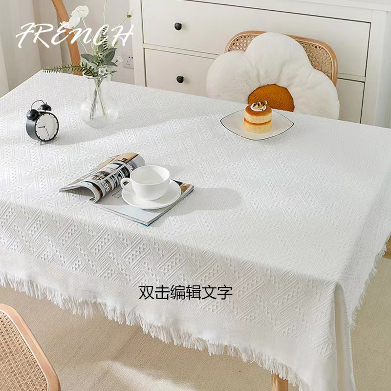 Tablecloth White Thickened Versatile Dormitory Dressing Dust-proof Photography Background Cloth Picnic Table Mat WT7