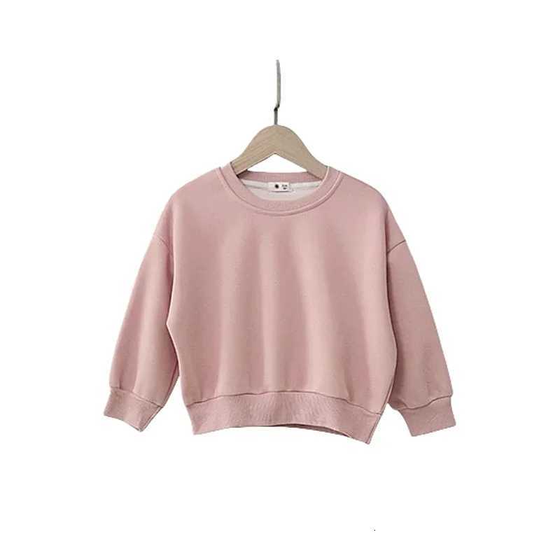 Childrens Hoodies 17 Y Boys Solid Simple Sweatshit Girls Oneck Pullover 6 Colors Spring Autumn Teenage Casual TopsT251030