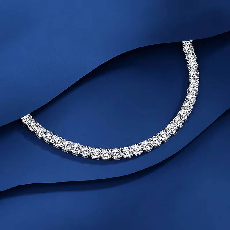 S925 Sterling Silver Moissanite D Color Tennis Bracelet Mens Womens Bracelet CrossBorder Hot Sale 25M3M4M5M