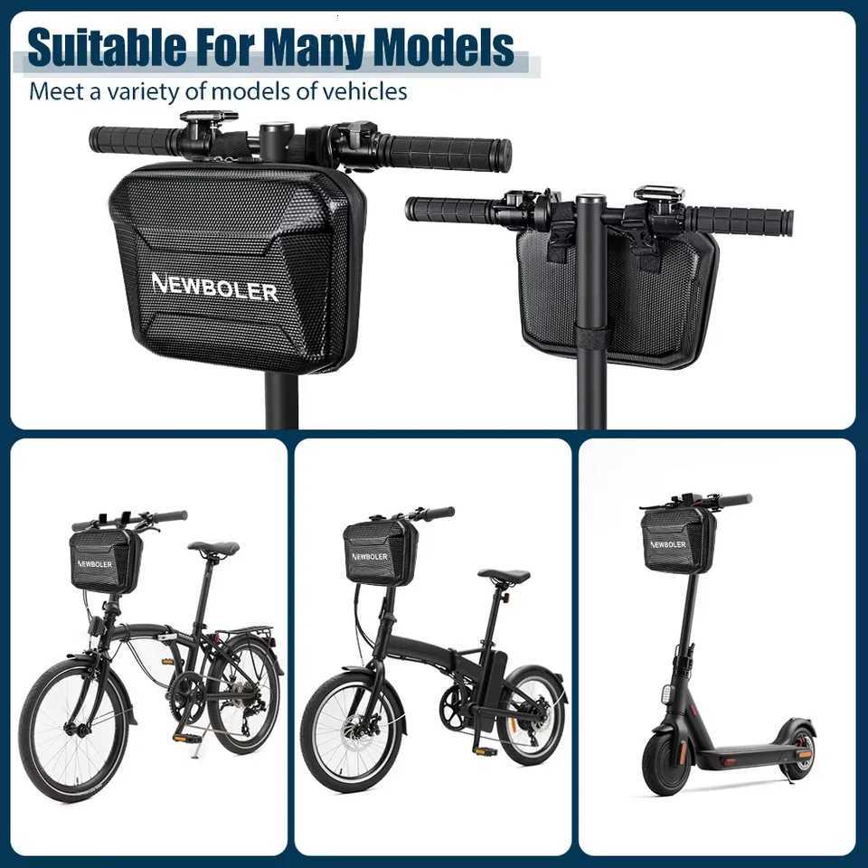 NEWBOLER 6L Electric Scooter Bag EVA Electric Scooter Front Bag Electric Bike Bag Universal For Scooter Bike Accessories H251029