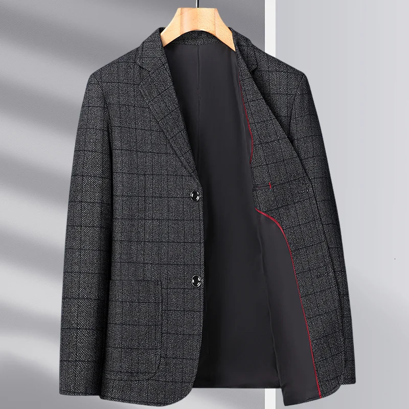 For the autumn and winter of middleaged elderly mens business casual woolen suit jackets for dads 251028