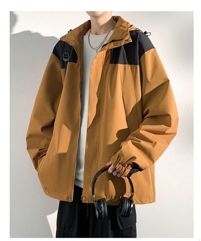 Designer Coat Trendy Outdoor Windproof Waterproof Jacket Men Spring Autumn Casual American Style Sports Hooded Hiking Jacket