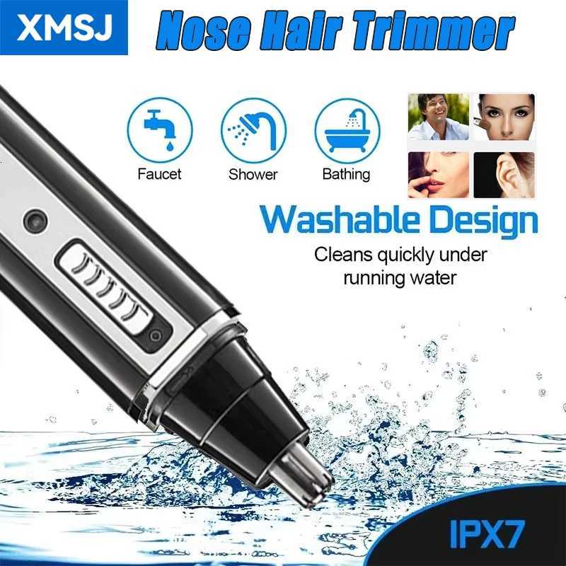 XMSJ Portable Nose Hair Trimmer 4 in 1 USB Rechargeable IPX7 Waterproof Facial Nose Clippers Grooming Set for Men and Women M251030