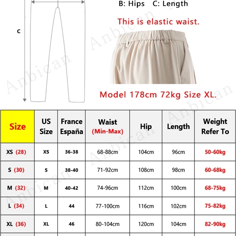 Summer Korean Mens Pants LightThin Polyester Elastic Waist SemiWide Loose Slacks Drape Suit Male Casual Trousers y251010