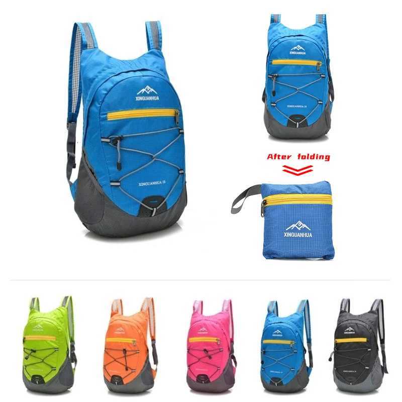 Foldable Backpack Outdoor Lightweight Travel Bag Waterproof And Wearresistant Casual Sports Bag Fashionable Storage Beach Bag H251029