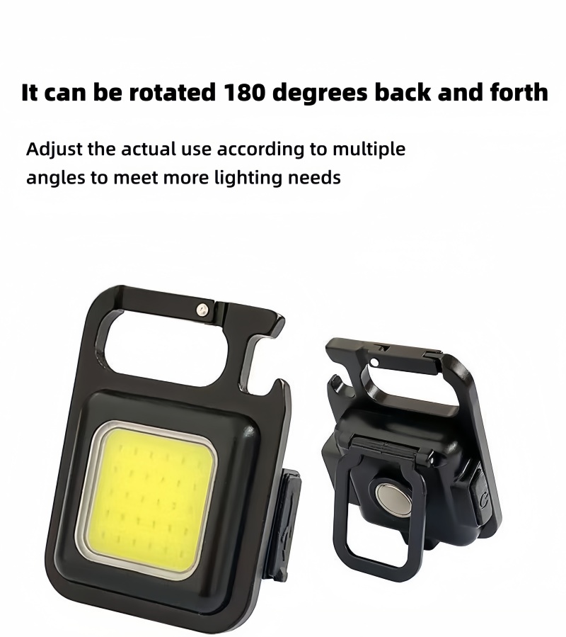 Rechargeable Mini LED Flashlight -led lights- Durable Aluminum Body Multiple Lighting Modes----Mini keychain flashlight