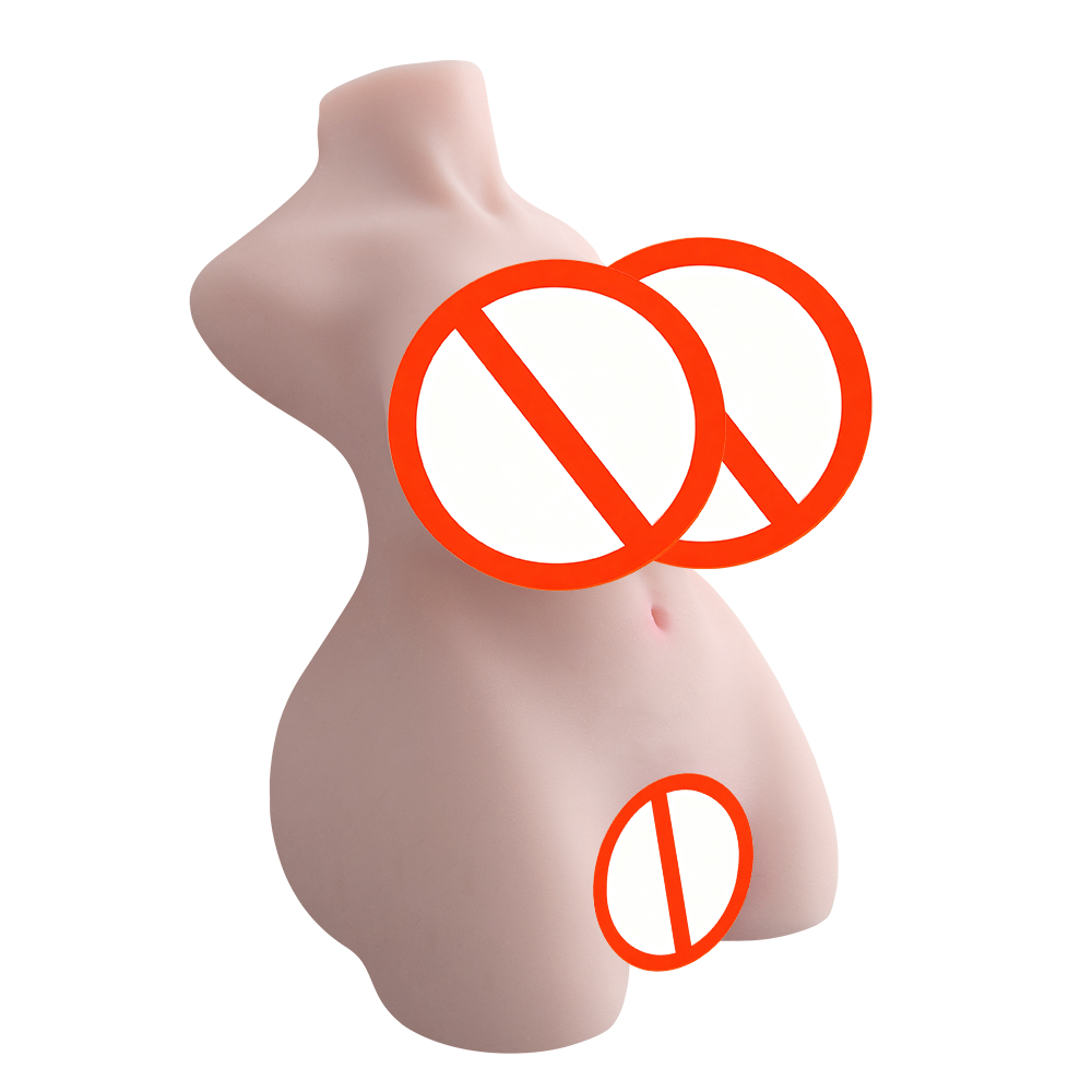 12lb 3 in 1 Torso Male Masturbator - Realistic Boobs, Vagina & Anal Channels, Built-in Spine, Adult Sex Toy for Men