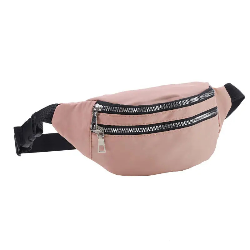 Solid Color Sports Waist Bag Oxford Cloth Waterproof Crossbody Bag For Men And Women Fashionable And Versatile Shoulder Bags 251030