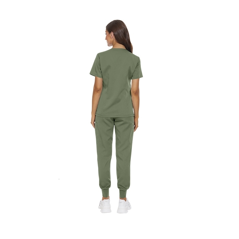 Multicolor Scrubs Uniform Short Sleeve TopsPants Nursing Uniform Women Pet Shop Doctor Scrub Surgery Workwear Scrub Set 251029