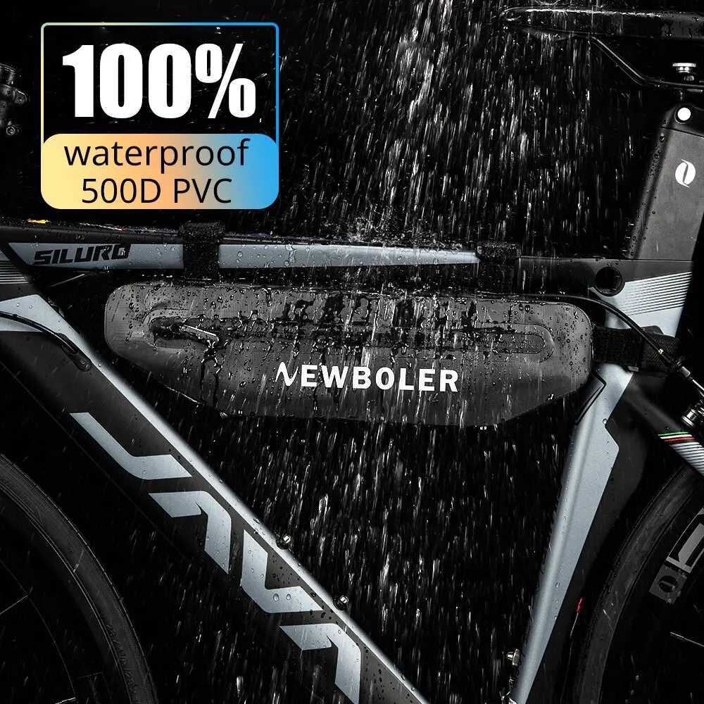 NEWBOLER Bicycle Bags Cycling Top Tube Front Frame Bag Waterproof MTB Road Triangle Pannier Dirtresistant Bike Accessories Bags H251029
