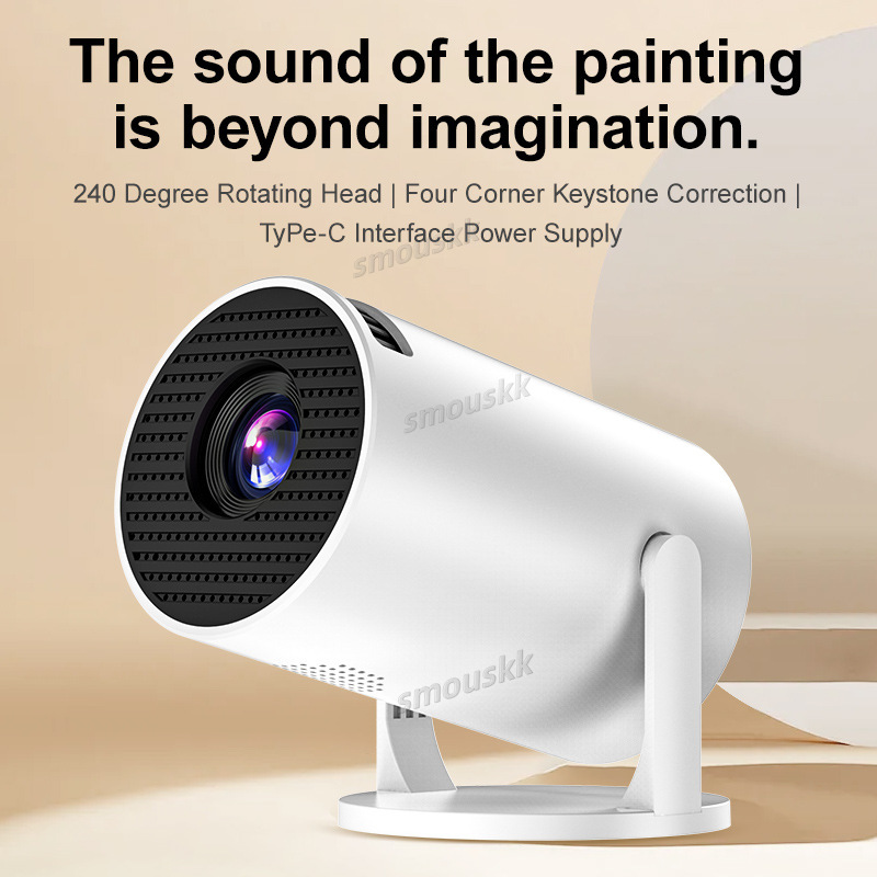 HY300mini Wireless Projector Screen Mirroring Projector 1080P Full HD Home Theater Cylindrical Projector Y20
