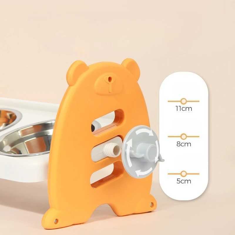 NonSlip Double Cat Bowl Dog Bowl with Stand Pet Feeding Cat Water Bowl for Cats Food Pet Bowls for Dogs Feeder Product Supplies J251113