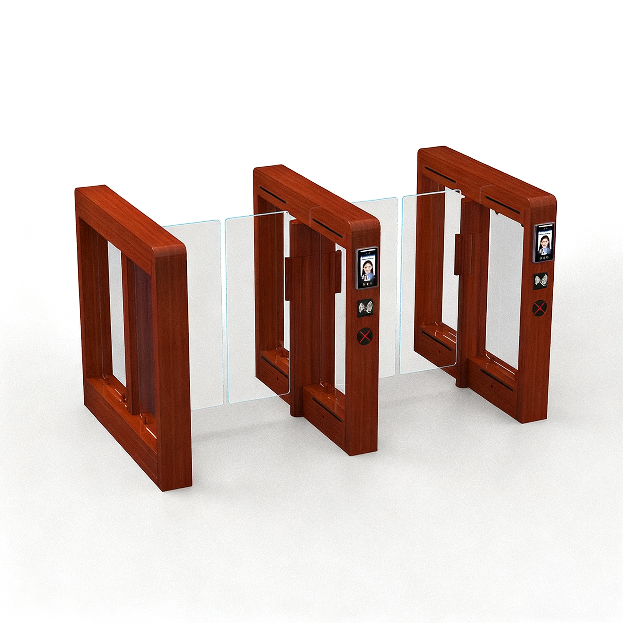 Custom Heightened Anti-Collision Anti-Climbing Smart Speed Gate - Face Recognition Access Control, Fast-Passing Pedestrian Turnstile-NO16