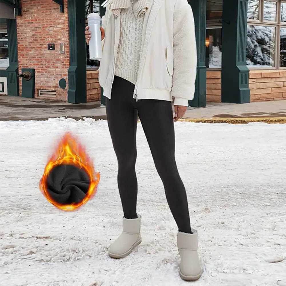 Women Gym Leggings High Waist Velvet Warm Women Pants Slim Fit Yoga Pants with Pockets Autumn Winter Leggings Sports Wear J251030