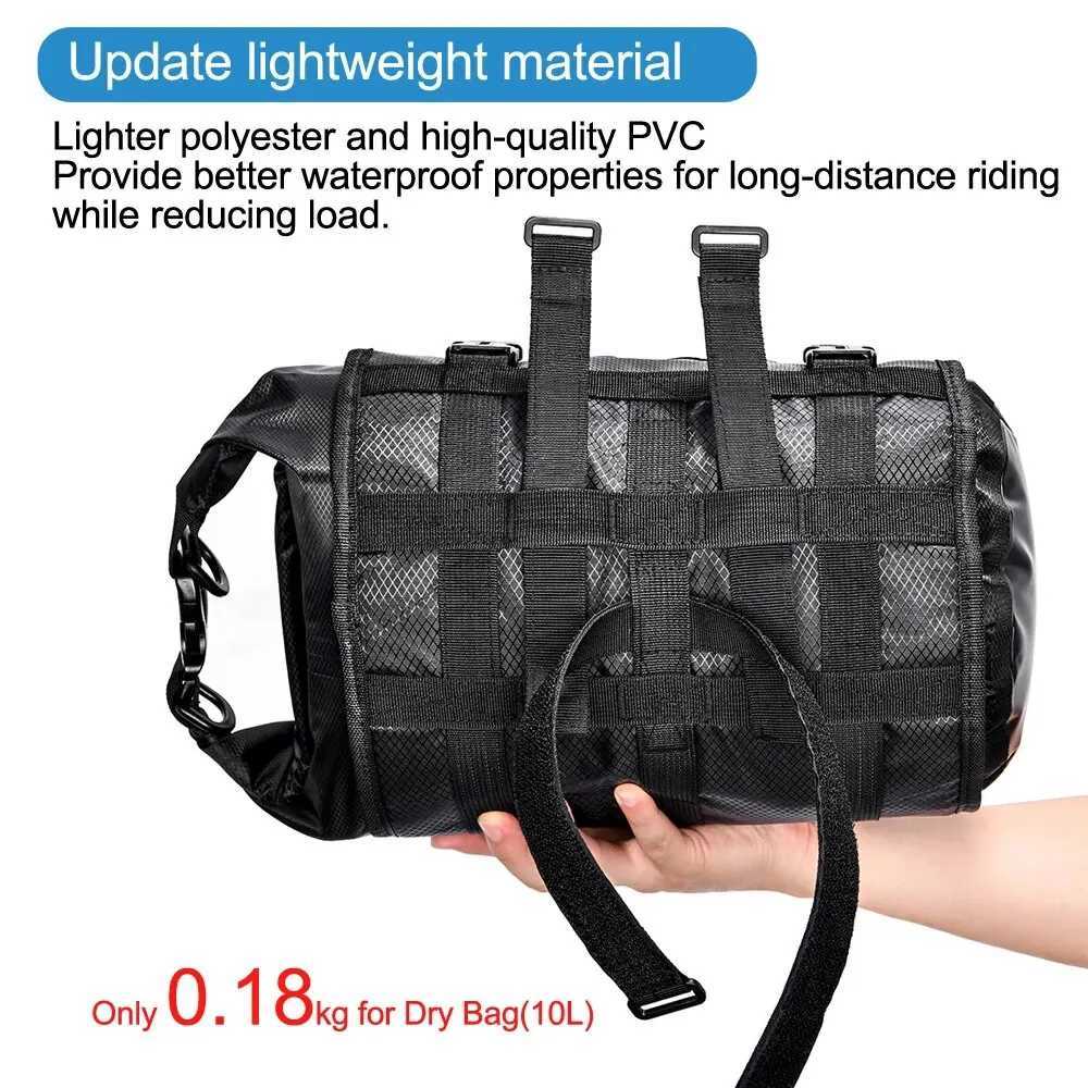 NEWBOLER NEW Bike Front Tube Bag Waterproof Bicycle Handlebar Basket Pack Cycling Front Frame Pannier Bicycle Accessories H251029