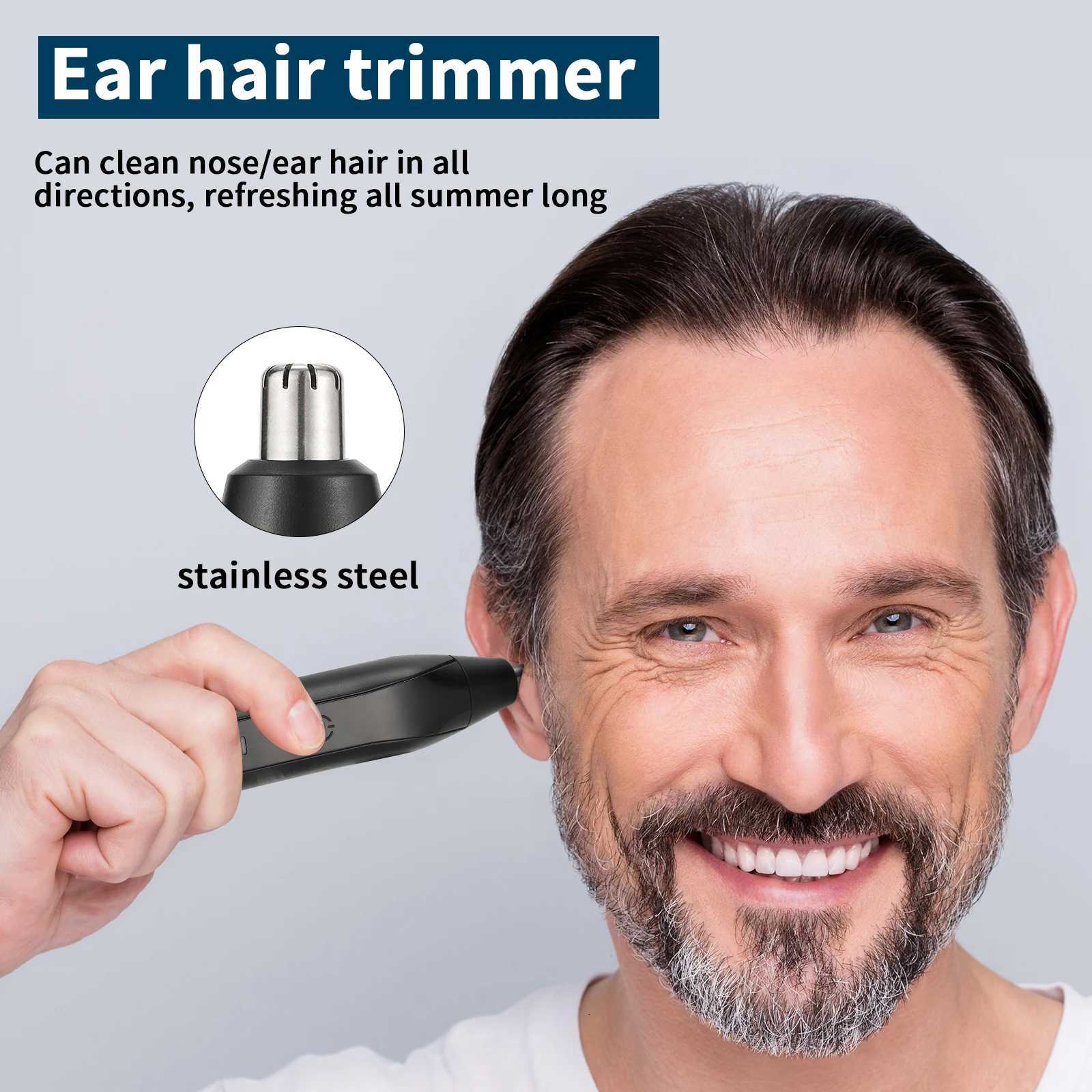 Nose Hair Trimmer Eyebrow Facial Hair Trimmer Rechargeable Painless Eyebrow Razor for Ear Beard Hairline Metal Trimming Tool M251030