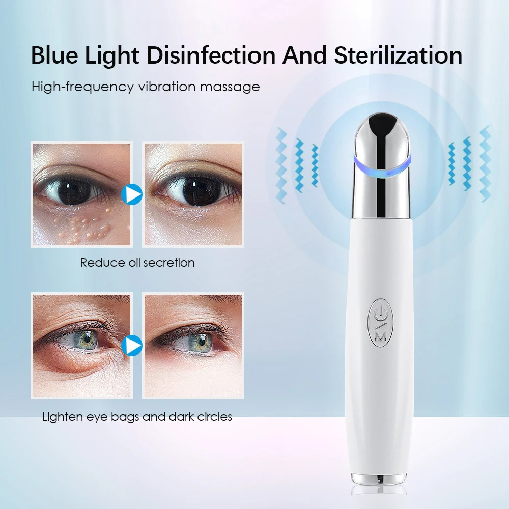 IPL Vibration Eye Massager Anti Dark Circle Blue Light Anti Wrinkle Eye Massage Pen Compress Eye Beauty Care Device 251027