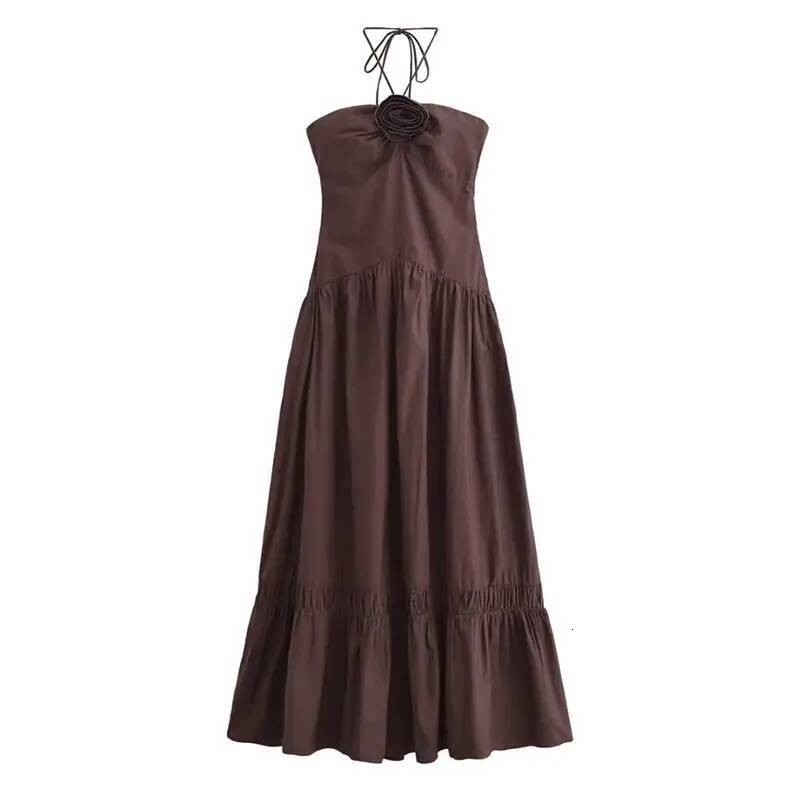 winter jacket women Dresses Summer 2025 New Chic Tube Top Hanging Neck Holiday Women's Street Fashion Party Long Dress