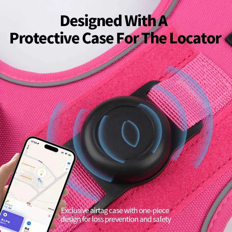 Dog Chest Harness Adaptable to Airtag Chest Harness Outdoor Training Loss Prevention Dog Leash J251129